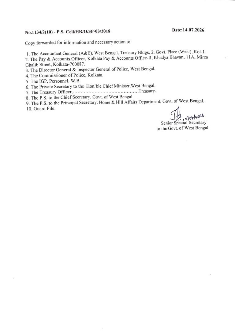 IPS Transfer: पश्चिम बंगाल में 28 IPS अधिकारियों के तबादले, दार्जिलिंग और कूचबिहार के SP बदले, आदेश जारी