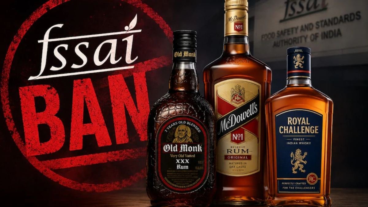 FSSAI Action: ओल्ड मॉन्क, मैकडॉवेल्स, रॉयल चैलेंज और बैगपाइपर समेत कई शराब ब्रांडों पर बड़ी कार्रवाई, बिक्री पर रोक