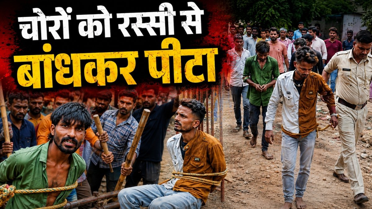 Korba Cable Theft: मोबाइल टावर की केबल काटते पकड़े गए दो युवक, ग्रामीणों ने रस्सी से बांधकर पीटा, फिर पुलिस को सौंपा